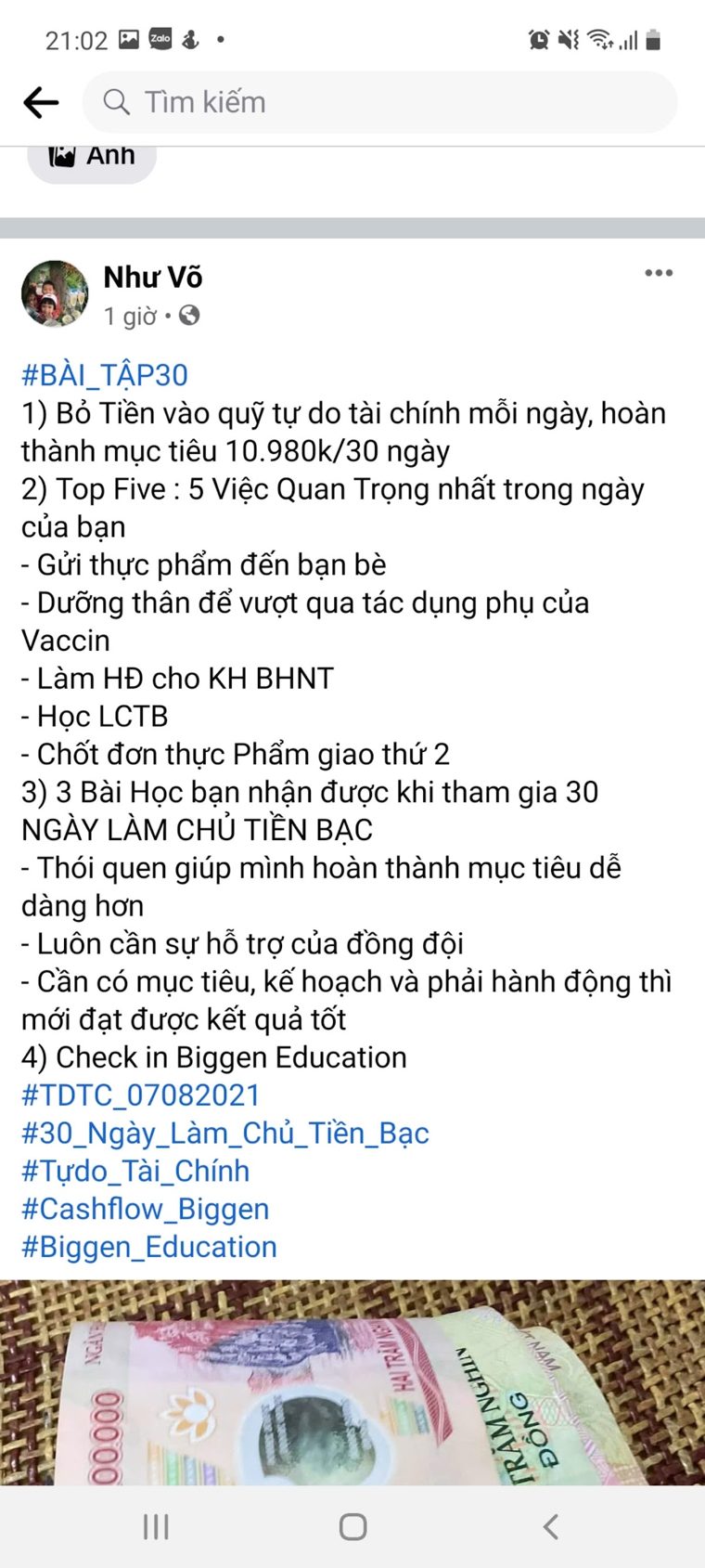 Phản hồi học viên khoá Làm Chủ Tiền Bạc số 11